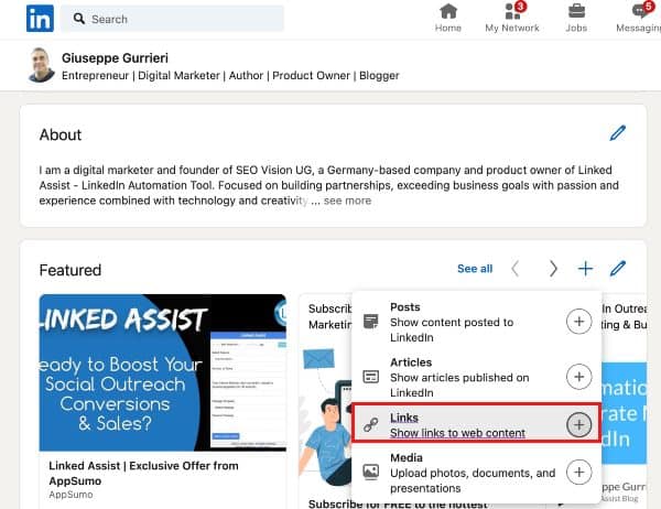 How to Add a Link to Your LinkedIn Profile