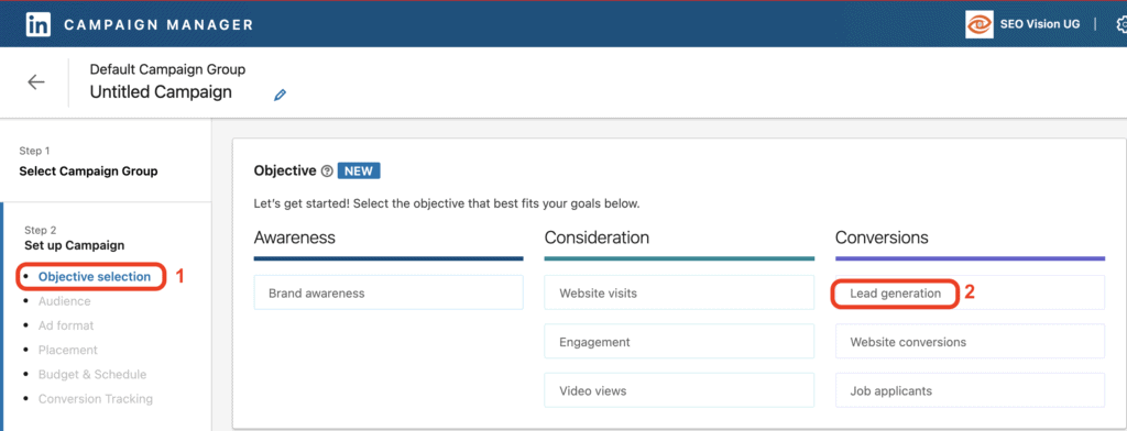 LinkedIn Lead Gen Form